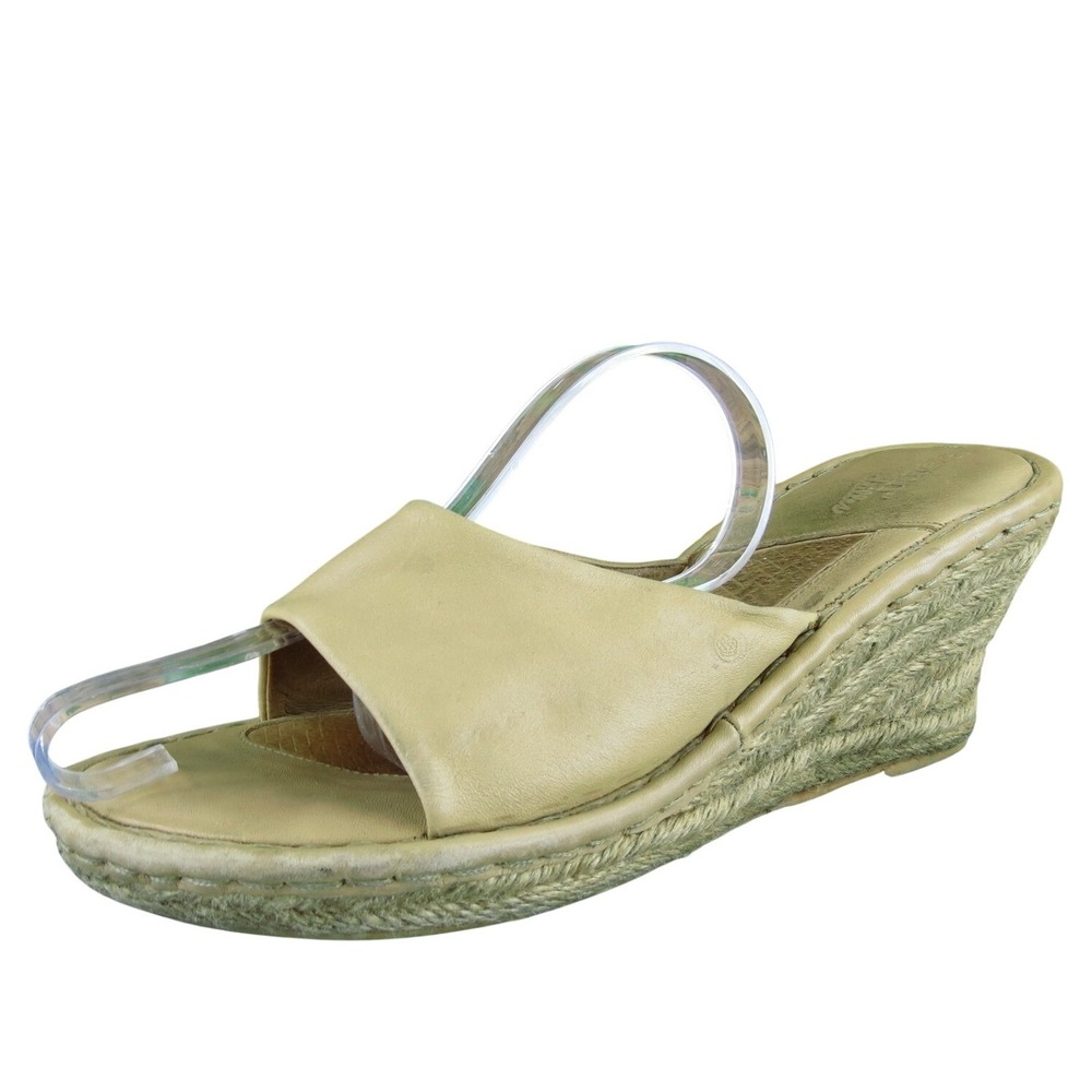 Born Women Drilles Slide Tan Leather Sz 10 Medium  Used 2025‎